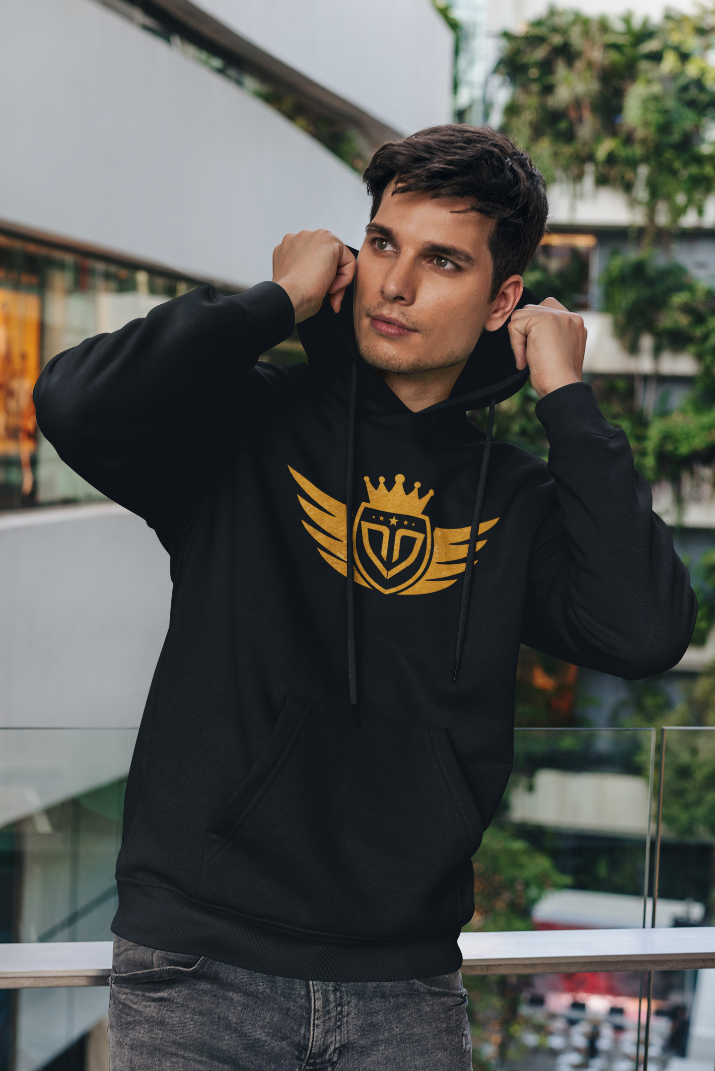 Black Crest Hoodie