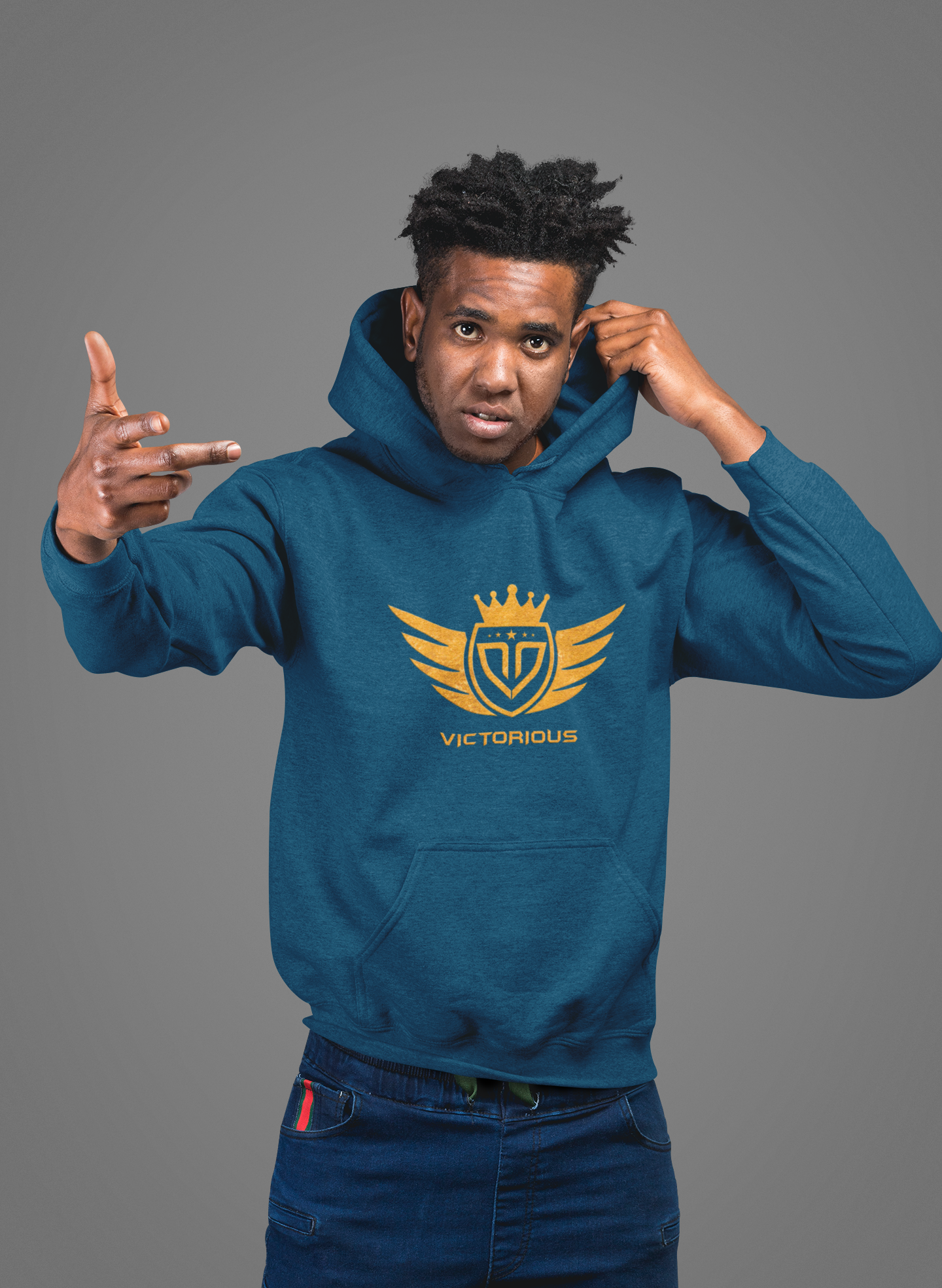 Blue Crest Hoodie